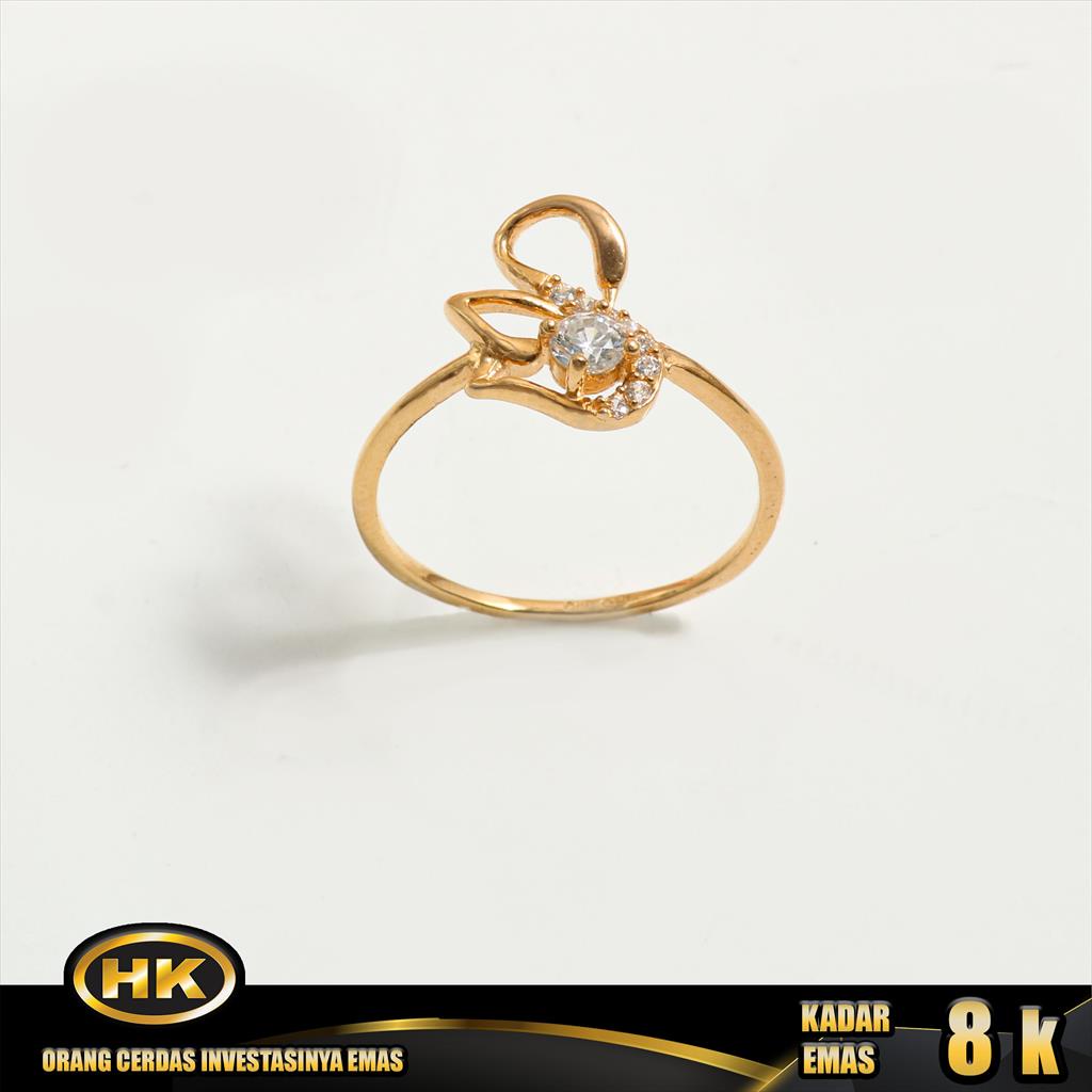 HK Mustika Gold - Cincin Emas 8K - Swan