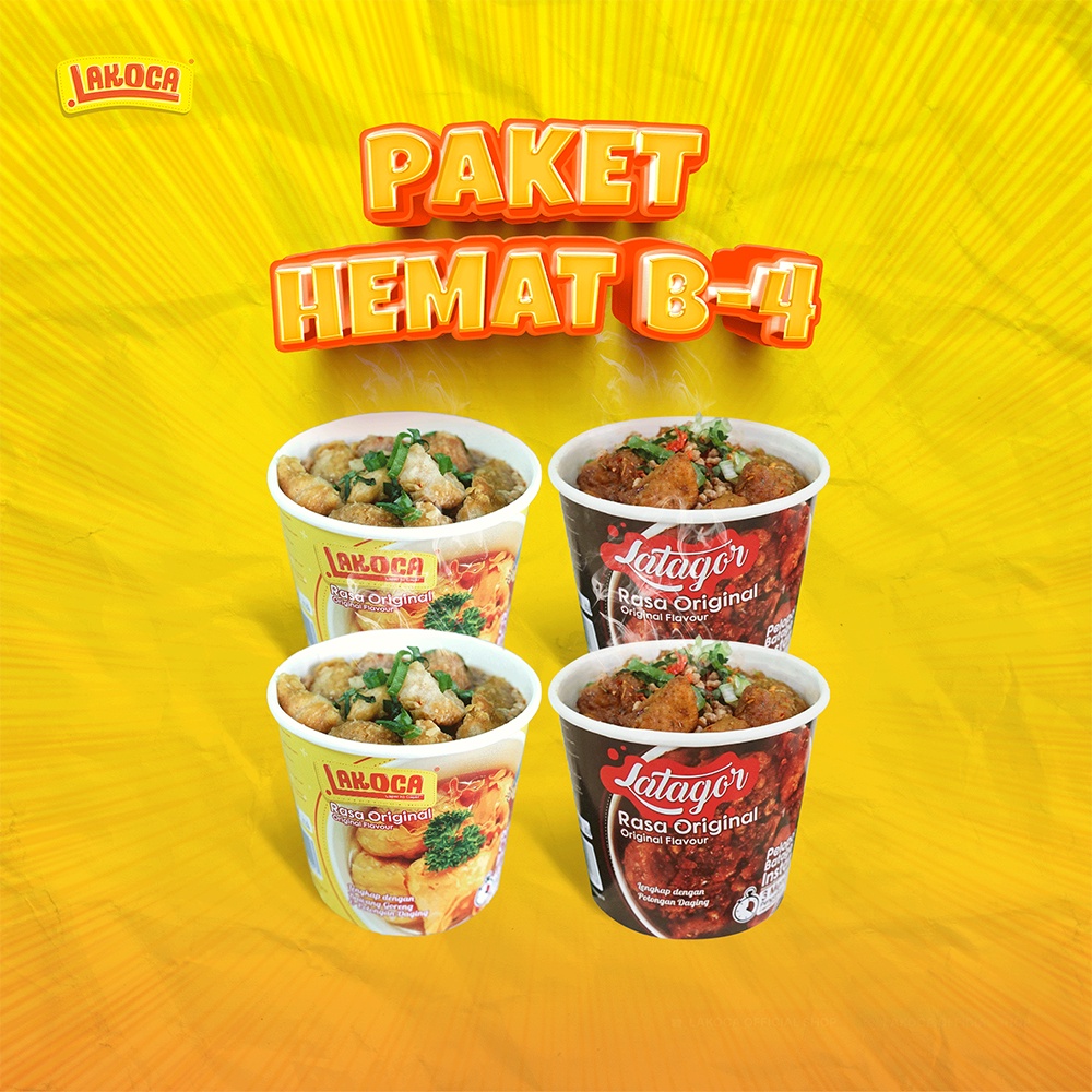 

Lakoca - Paket Hemat Ber4 - Lakoca Original dan Latagor Original - Isi 4 Cup