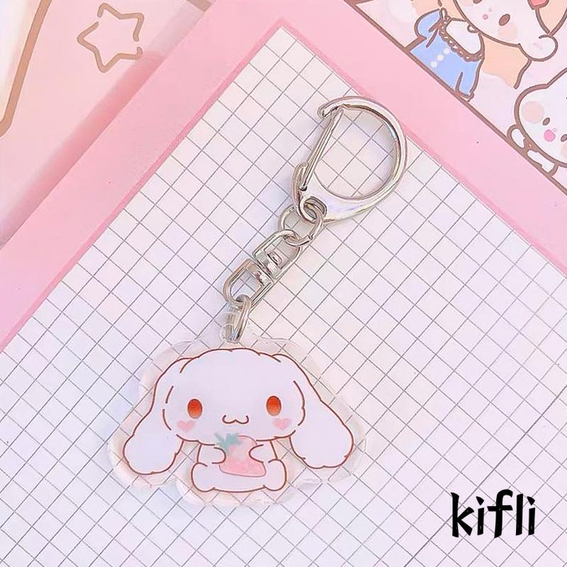 [KD] Cinnamoroll Liontin Kecil Indah Gantungan Kunci Schoolbag Pendant Aksesoris Tas Akrilik