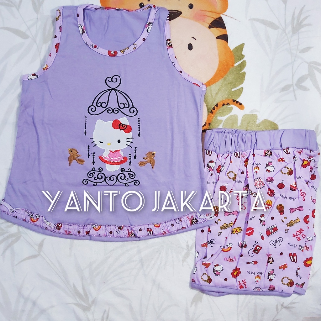 STELAN SINGLET ANAK PEREMPUAN BORDIR 1-5 TAHUN