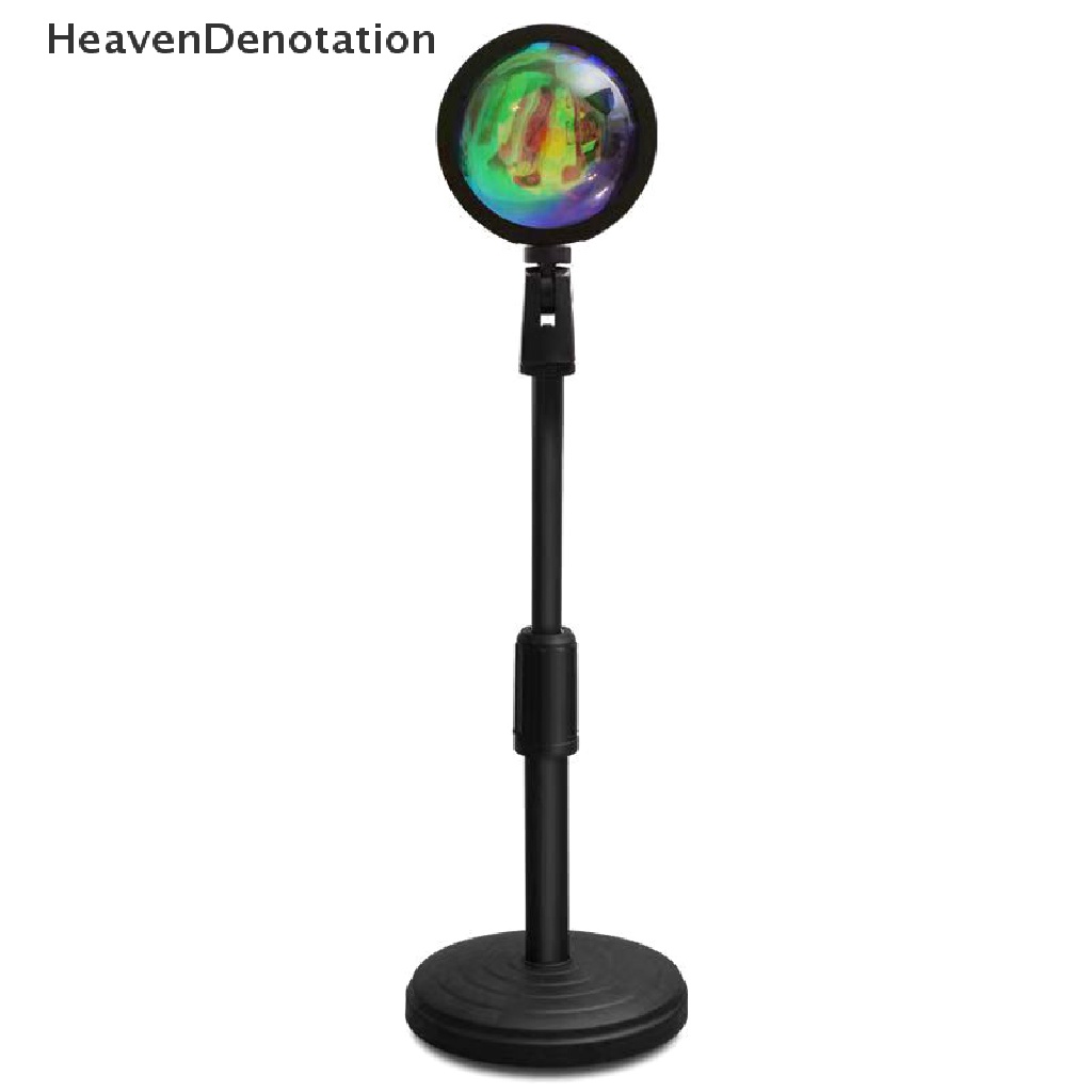 [HeavenDenotation] Usb Sunset Lamp Rain Atmosphere Sunset Lampu Proyektor Untuk Dekorasi Kamar Dekorasi Rumah Kamar Tidur Led Night Light Lampu Meja HDV