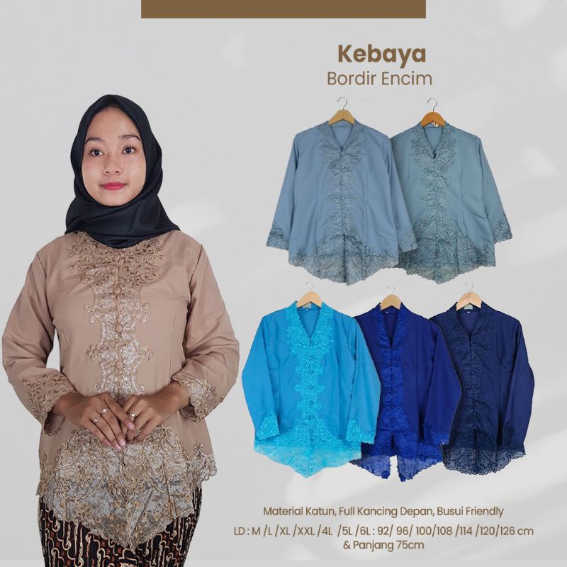 Kebaya Bordir Encim Senada Halusan C - Naira Batik