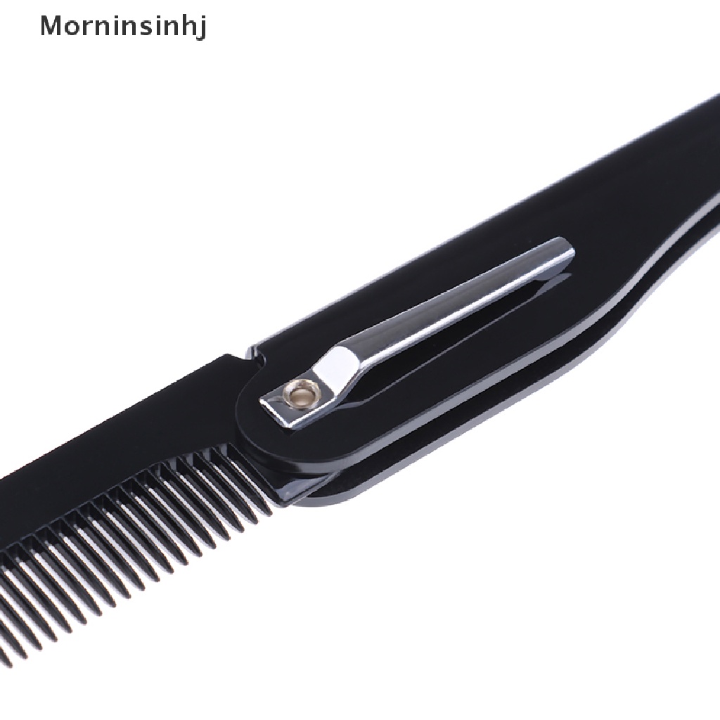 Mornin New Fashion Pria Wanita Kecantikan Lipat Saku Klip Rambut Kumis Jenggot Sisir Alat id