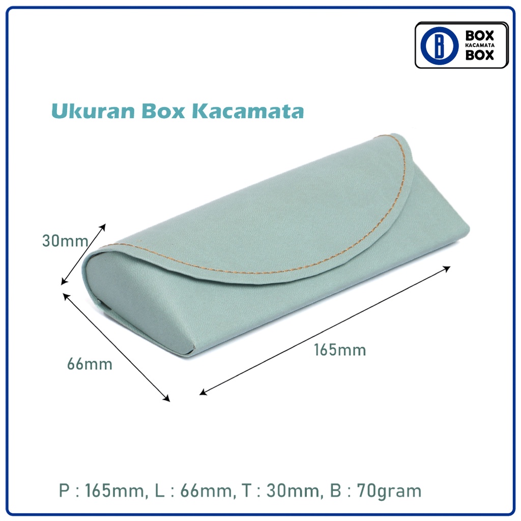 Box Kacamata / Tempat Kacamata Cepuk Magnet Soft Simple Free Lap Kacamata / Box Kacamata Sunglasses atau Frame H8