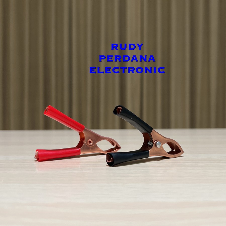 ACCU CLIP JEPIT AKI COPPER TEMBAGA MEDIUM SEDANG 7CM 7 CM 30A 30 AMPERE