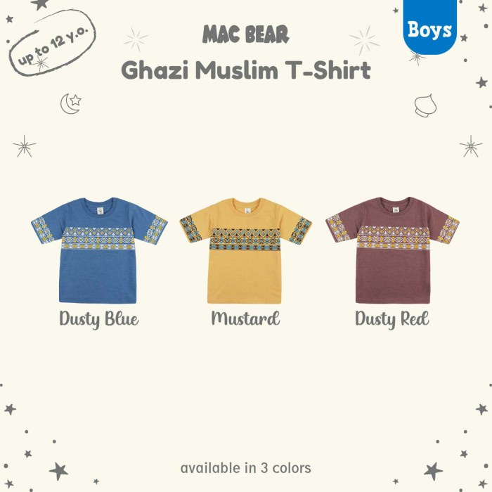 pStore88 - MacBear Baju Anak Laki-laki Kaos Kurta Anak Muslim Collection Ghazi 5666