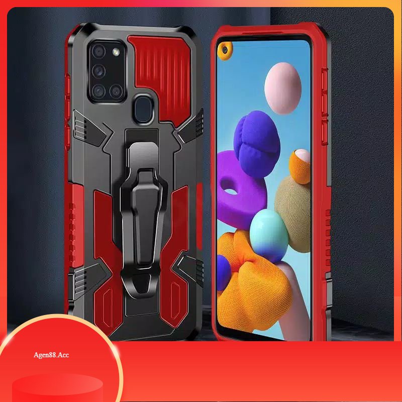 [ Infinix Note 11 / 11 Pro ] Hard Case Robot i-Crystal / Casing Armor Kickstanding Clip / CASE ROBOT