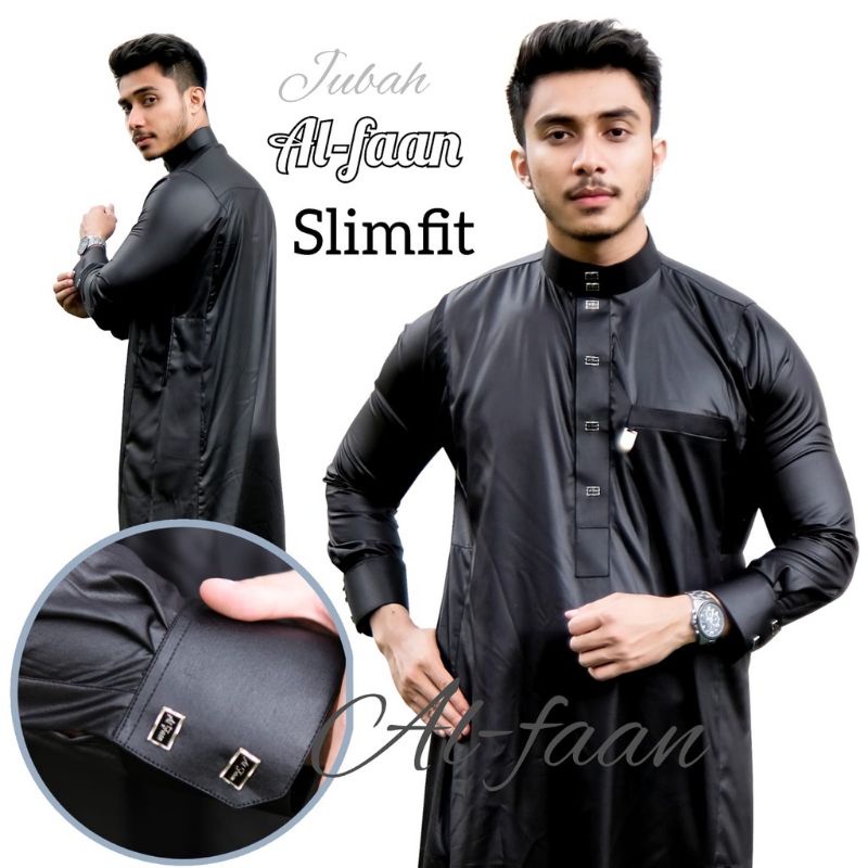 jubah pria slimfit dewasa gamis pria premium ori