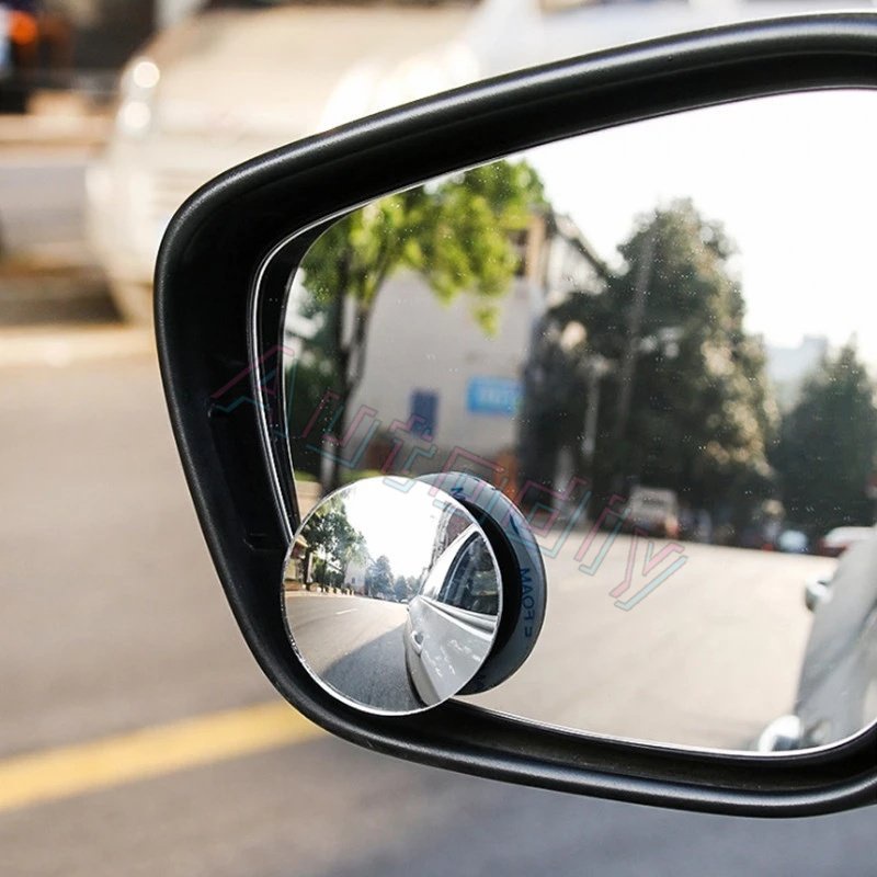 Convex Mirror Mobil -360° Kaca Spion Wide Angle Vehicle Blind Spot Kaca Spion Belakang