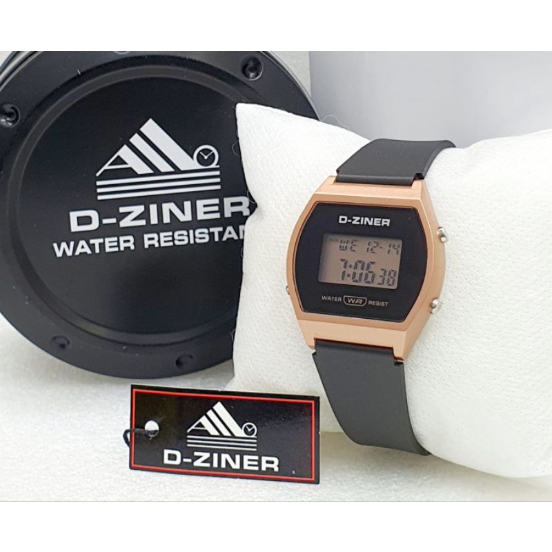 JAM TANGAN D-ZINER Digital 8214 - Original rubber