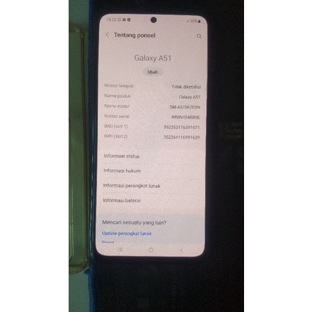 Samsung A51 6/128 GB ex Sein blue second