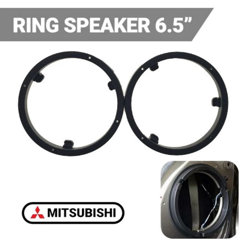 Ring Speaker Mitsubishi Ring Speaker Mat 6.5&quot; Dudukan Speaker Pintu Mobil Mitsubishi