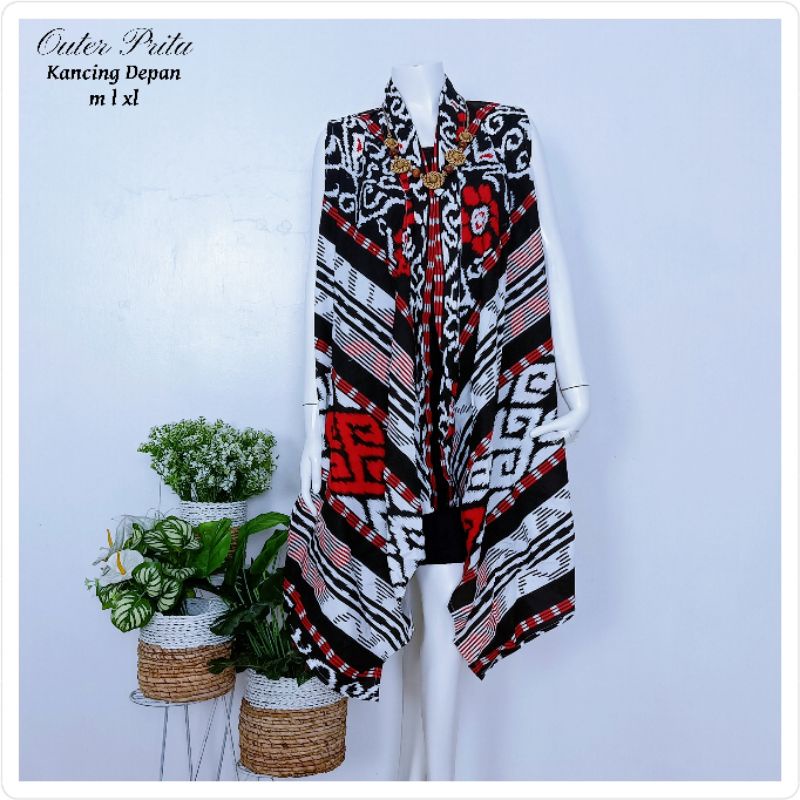 Jual Long Outer M L Xl Batik Bolero Modern Blazer Cardigan Outer Batik Wanita Vest Batik