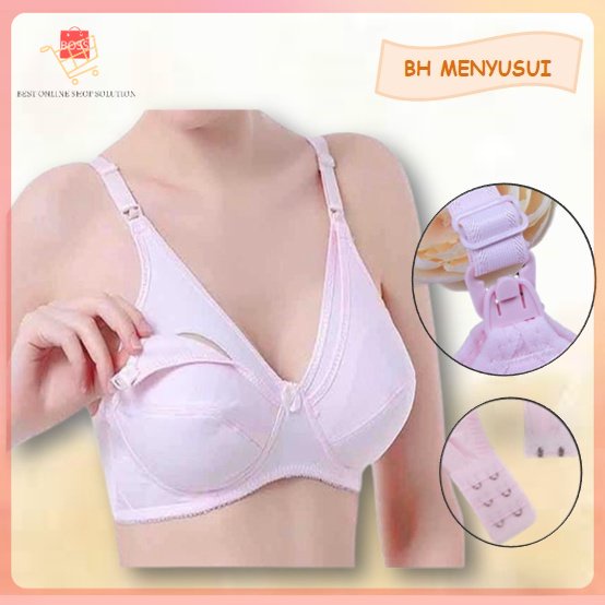 BH Menyusui Nursing Bra BH Tanpa Kawat Tanpa Busa Maternity Bra