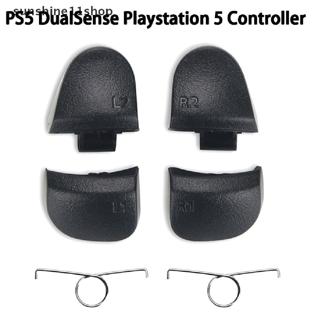 PLAYSTATION Sho 6pcs/set Tombol Trigger Dengan Per Pegas L1 R1 L2 R2 Tombol Trigger Dengan Pegas Untuk PS5 DualSense Playstation5 Controller N