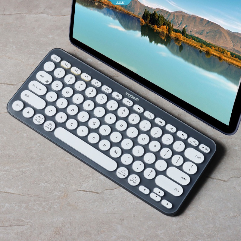 Logitech 14 &quot;Logitech K380 Keyboard Waterproof Moisture-proof keyboard protective film silicone full coverage 【 ZK 】