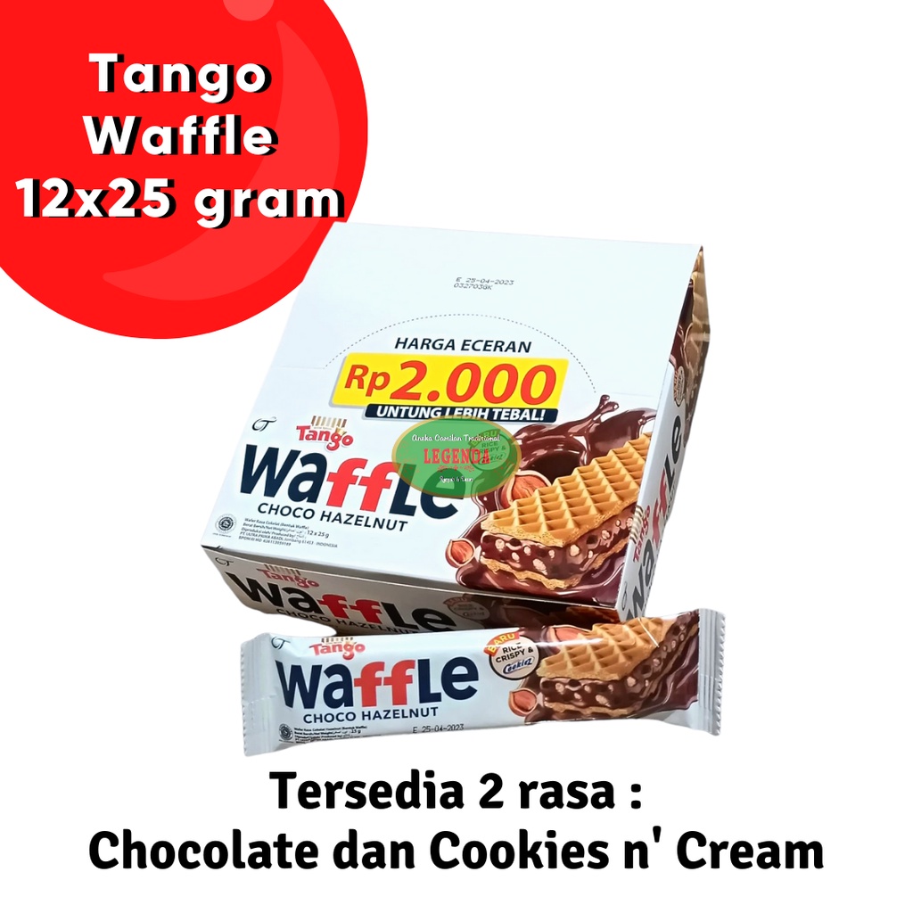 

Tango Waffle Chocolate Cookies Cream 25gr isi 12pcs