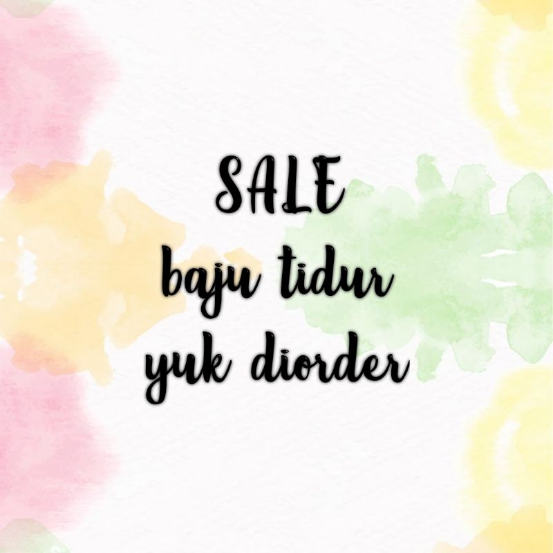 sale baju tidur & atasan/rok/dress batik