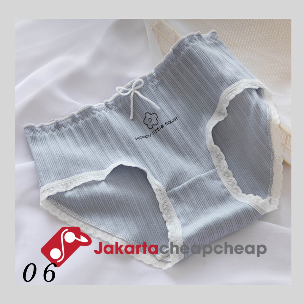 JC520 01-10 Celana Dalam Wanita Korea Lucu Cantik Panty Cewek Motif