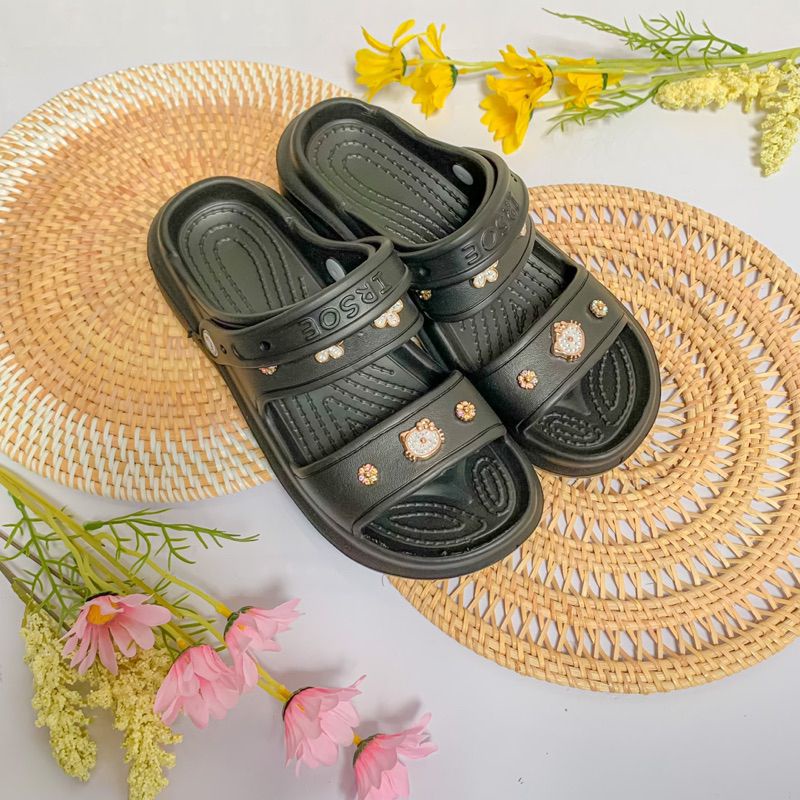 Sandal Wedges Wanita / Sandal Karet Korean Style Trendy-IRSOE 321M sandal wanita irsoe