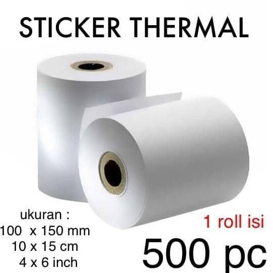 

Kertas Stiker Label Resi 100x100 mm dan 100x150 mm 500 Pcs