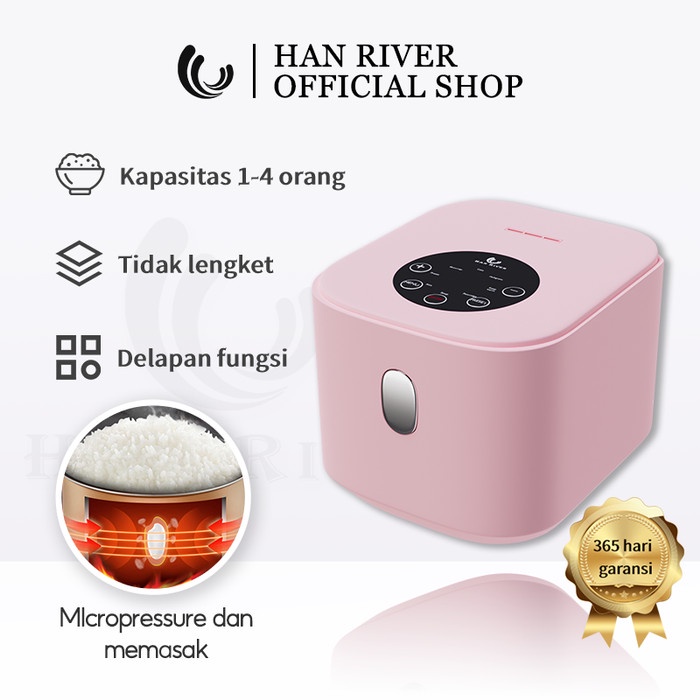 HAN RIVER RICE COOKER HRRC04 magic com 1L PINK