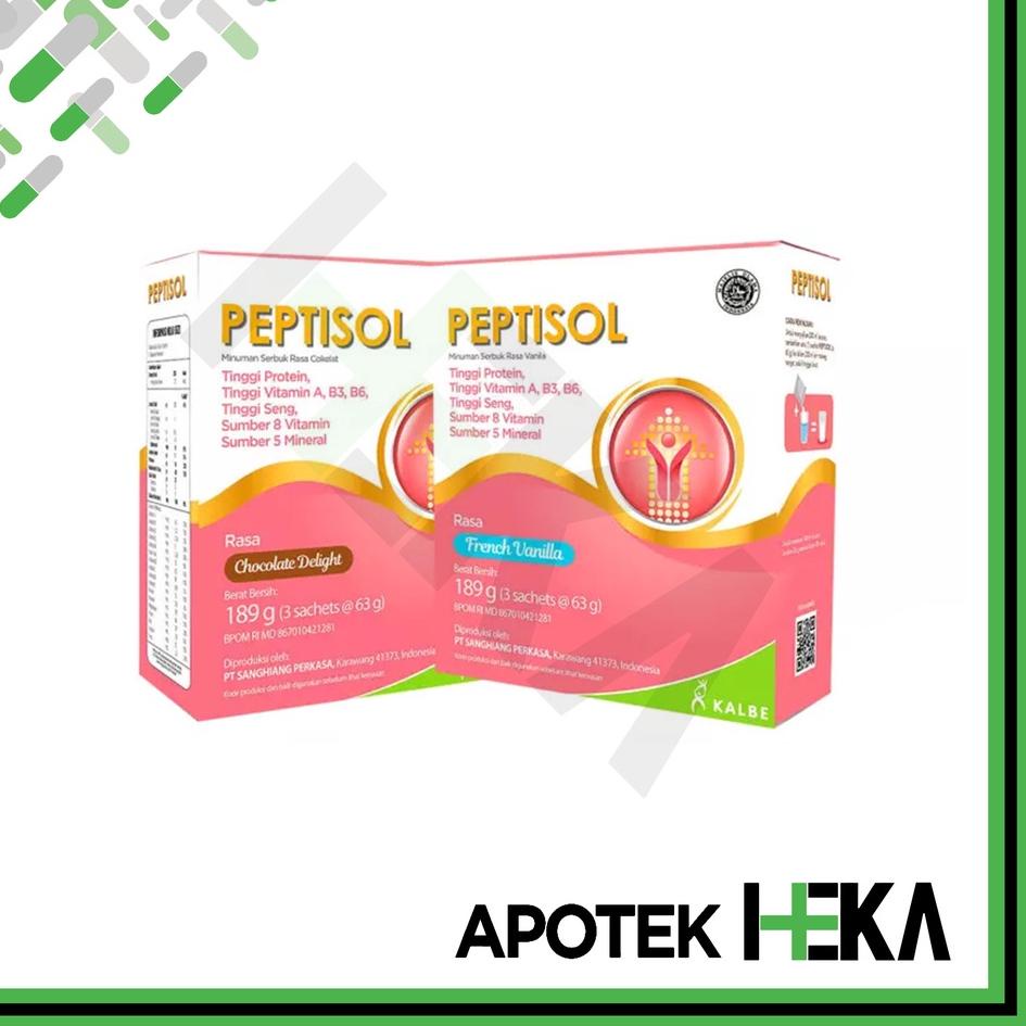 

✩ Peptisol Vanila/Coklat 189 gram - Tinggi Protein Rendah Residu ✮