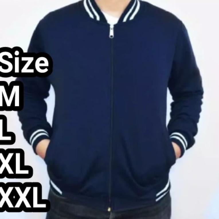 LANGSUNG ATC jaket switer baseball pria wanita size M.L.XL.XXL