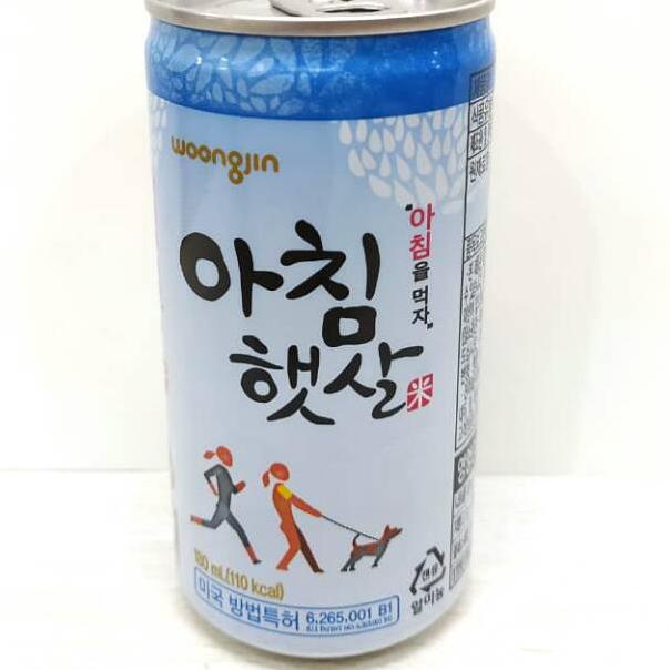 

❤[PROMO MURAH!!!]❤ Woongjin Morning Rice Makgeoli Tanpa Alkohol Berat bersih 180ml Kemasan Can/Kaleng Made in Korea