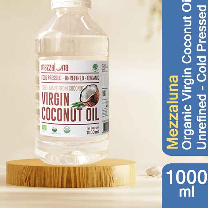 

♤ Organik Mezzaluna 1 Liter E Extra Minyak kelapa virgin ❀