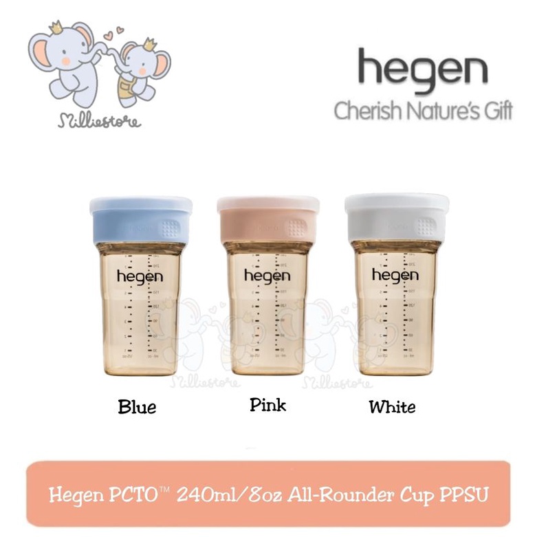 Hegen PCTO 240ml / 8oz All Rounder Cup PPSU