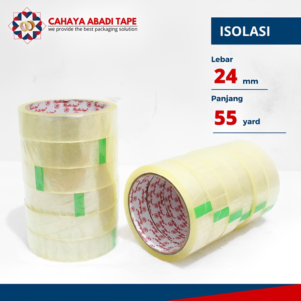 

ISOLASI BODHI TAPE 12/24 MM X 55 YARD #PER SLOP#