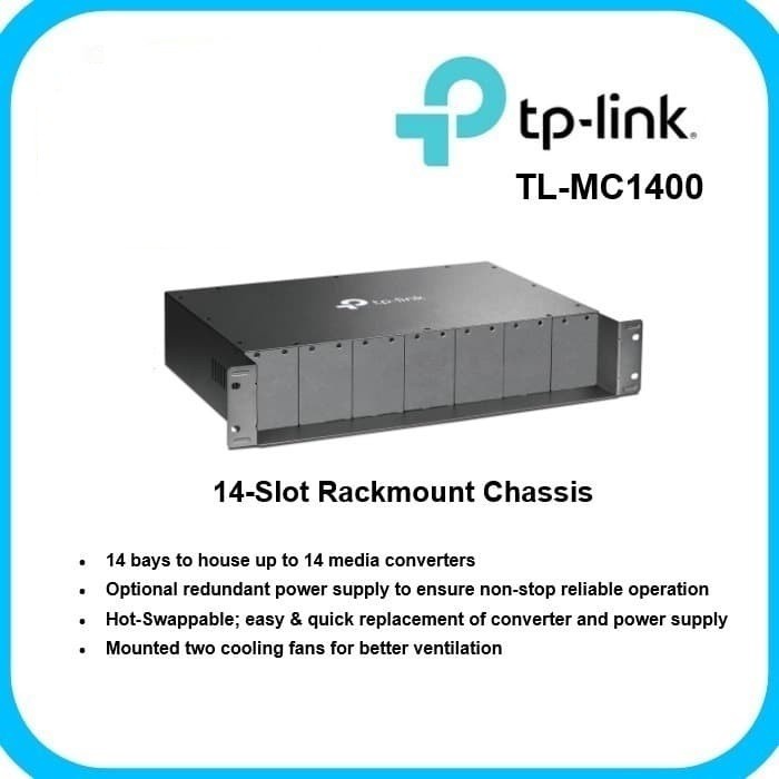 TP-LINK 14-Slot TL-MC1400 Rackmount Chassis