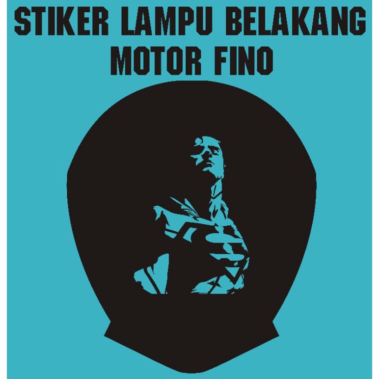 stiker cutting sticker variasi lampu belakang motor fino