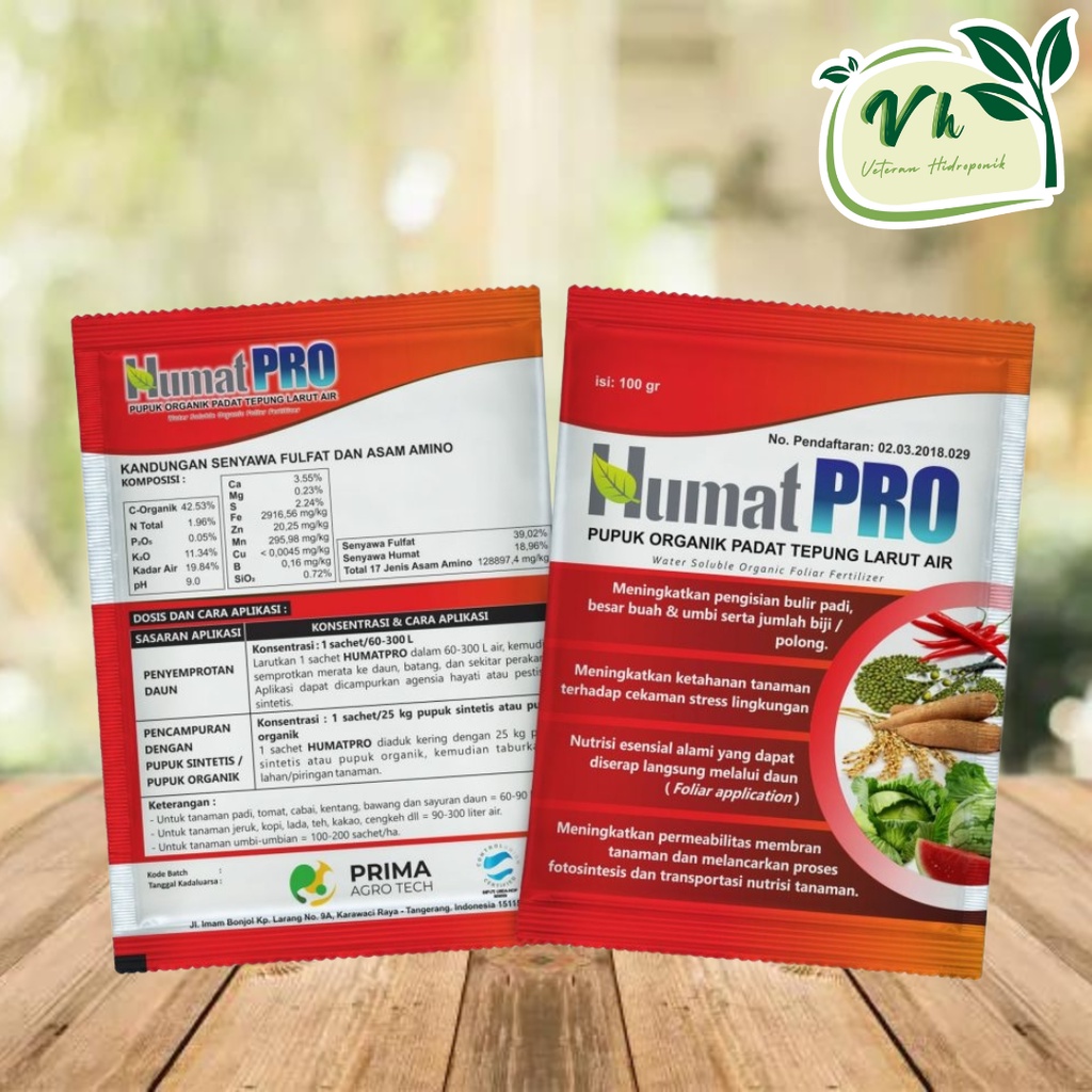 Pupuk Organik Humat Pro 100 Gram