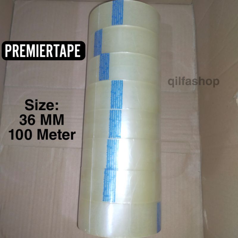 ISOLASI / SELOTIP / LAKBAN PREMIERTAPE ORIGINAL  36MM X 100METER OPP TAPE BY NACHI TAPE