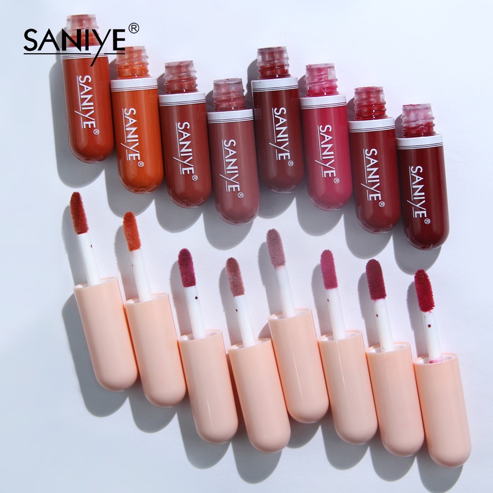 [100% ORIGINAL] SANIYE Matte Lipstik Tahan Lama Waterproof Mini Kapsul Murah Lip Matte 12 Warna L1135