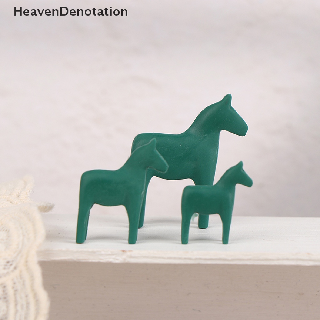 [HeavenDenotation] 1set 1: 6/1: 12rumah Boneka Miniatur Simulasi Nordic pony Dekorasi Aksesoris HDV