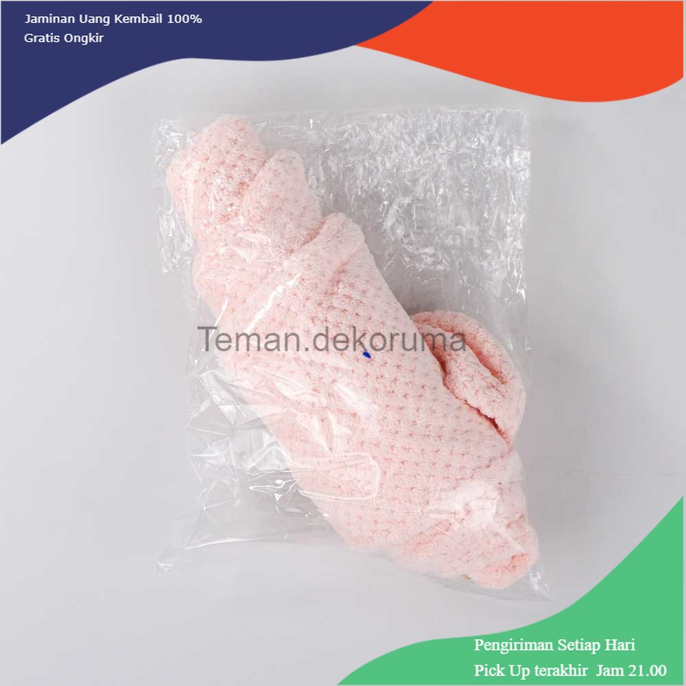 TD-KMN ERDONG Handuk Pengering Rambut Kepala Hair Wrap Drying Towel - FO60