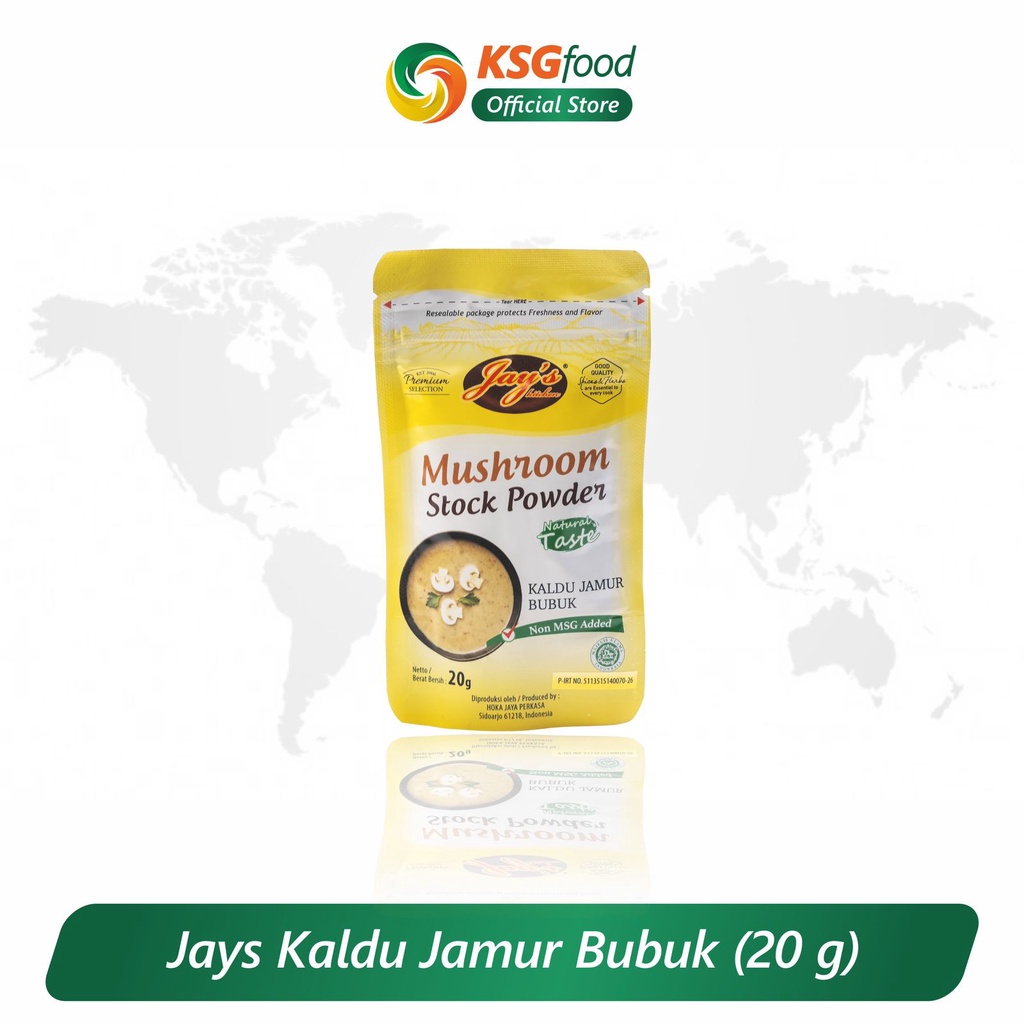 

JAY'S MUSHROOM STOCK POWDER / KALDU JAMUR SACHET 20GR