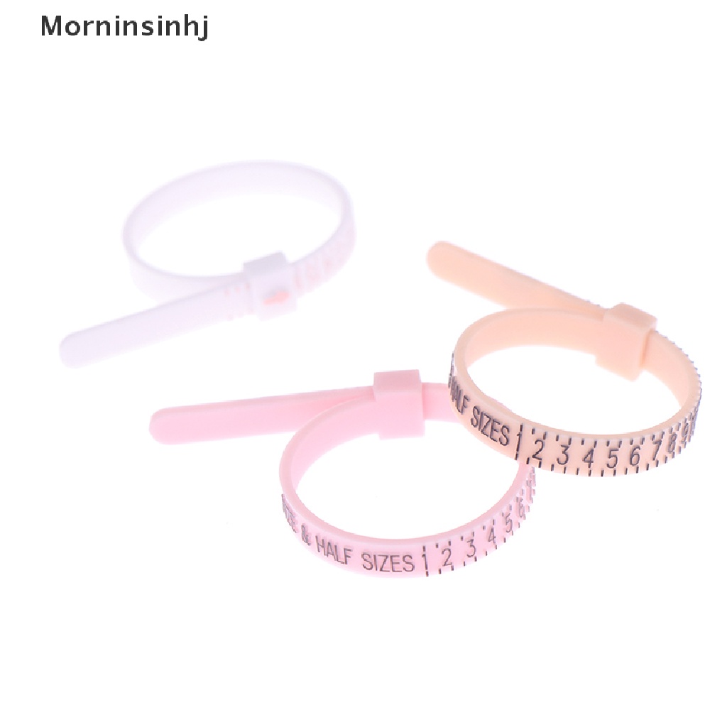 Mornin Pengukur Cincin Plastik Ukur Profesional Ring Sizer Tester Asli Ukuran US id