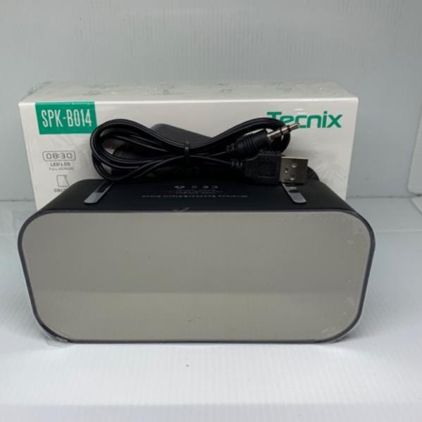 ➢ TECNIX SPK-B014 BLUETOOTH SPEAKER TIMER DOUBLE ALARM CLOCK ◘