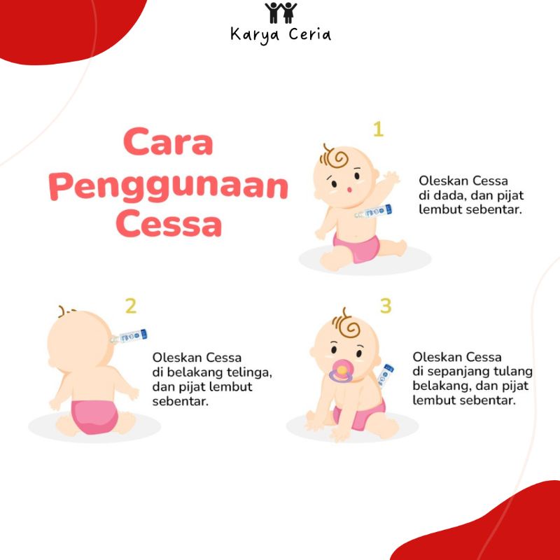 Kids Cessa Merah Fedrop Essential Oil Menyejukkan Menenangkan Pereda Panas Demam Anak 3 - 5 Tahun