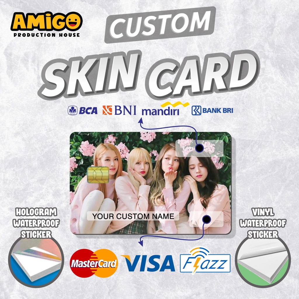 

STICKER HOLOGRAM KPOP BLACKPINK STICKER SKIN CARD STIKER HOLOGRAM UNTUK KARTU CUSTOM