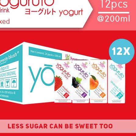 

➮ Yogurt Heavenly Blush Yoguruto Strawberry, Peach, Blackcurrant, Plain [12Px180ml] ♙