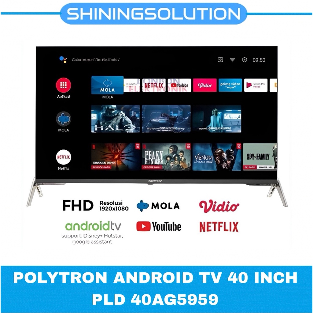 POLYTRON ANDROID TV 40 INCH PLD 40AG5959