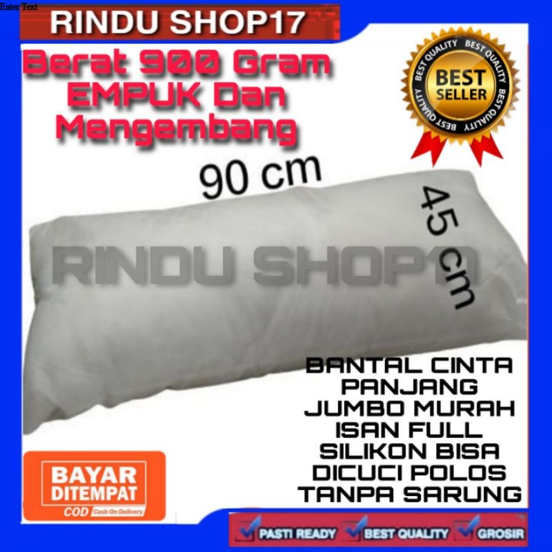 (RS)BANTAL CINTA JUMBO (01) UK 45X90 TANPA SARUNG