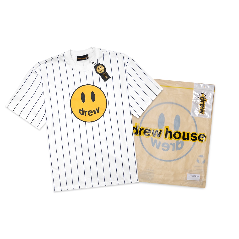 Drew House Mascot Pinstripe T-Shirt White