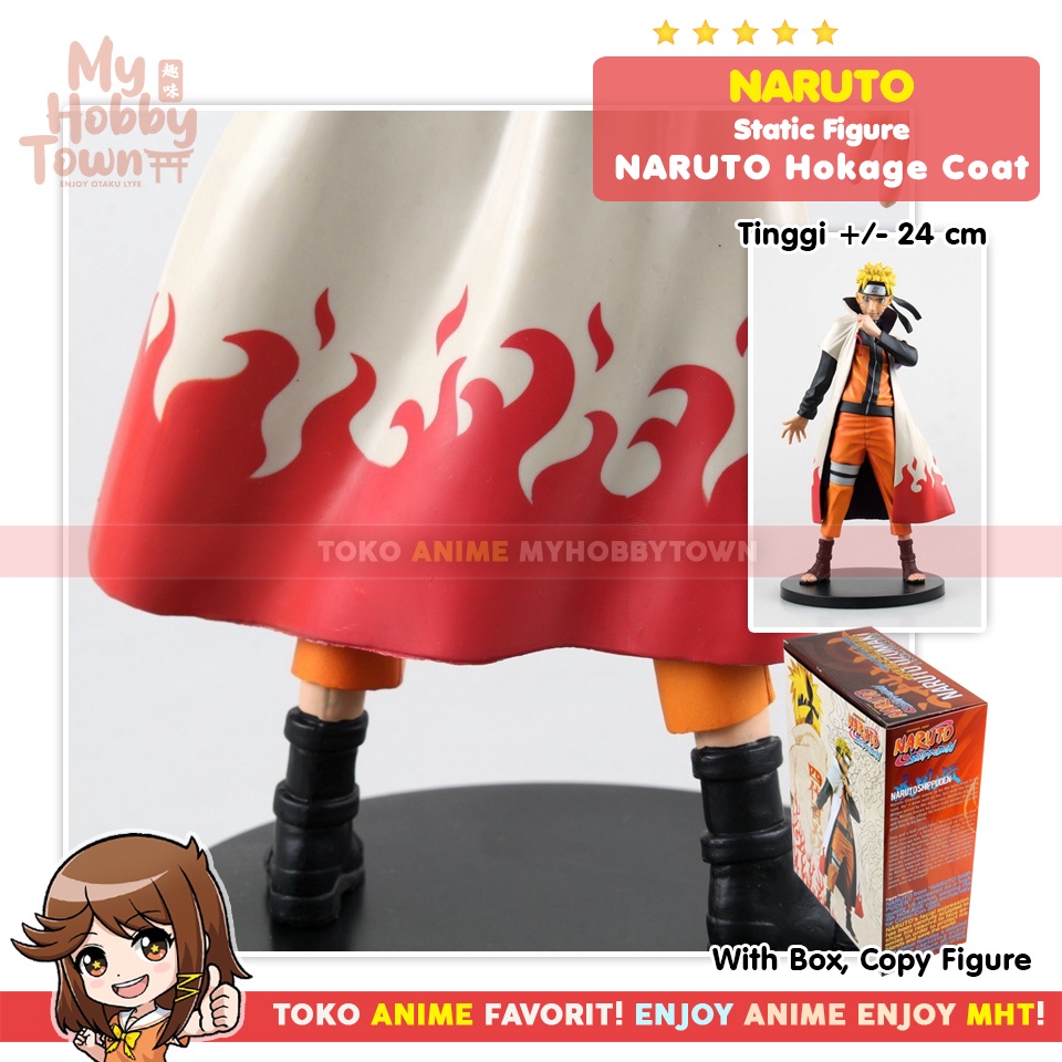 Figure Anime Uzumaki Naruto Shippuuden 4th Hokage Coat Version