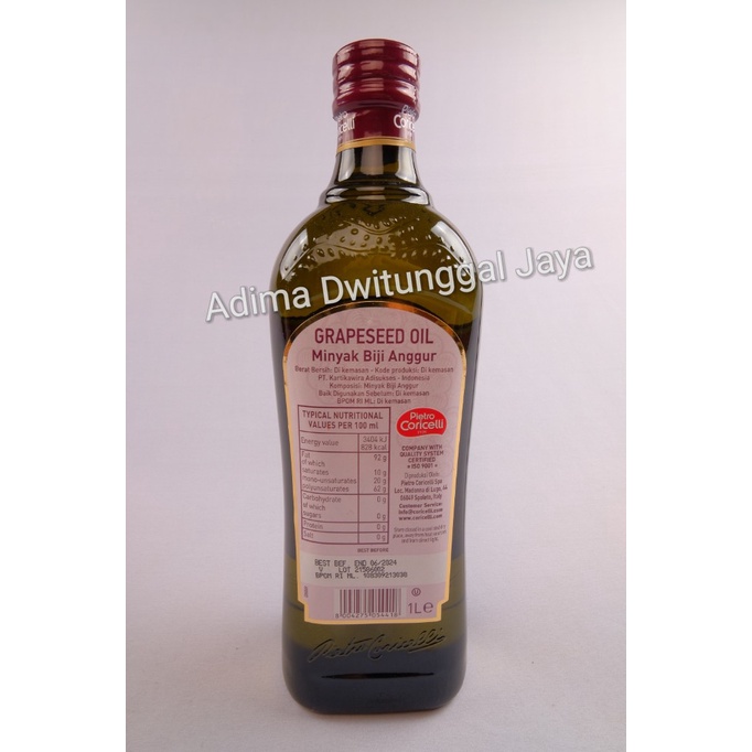 Pietro Coricelli Grapeseed Oil / Minyak Biji Anggur 1 Liter
